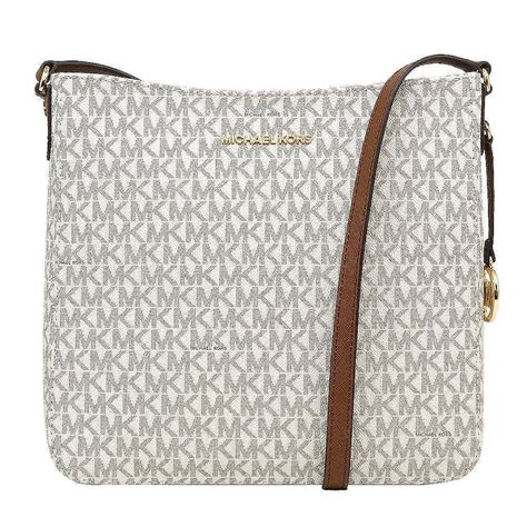 michael kors jet set travel large messenger bag vanilla|bolso Michael Kors jet set.